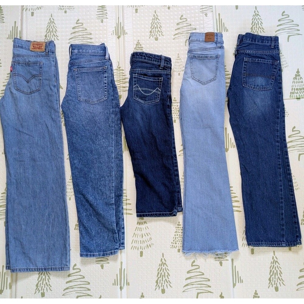Girls Jeans Size 10 Lot 5 Pcs Levi's Celebrity Pink Mossimo H&M Childrens Place